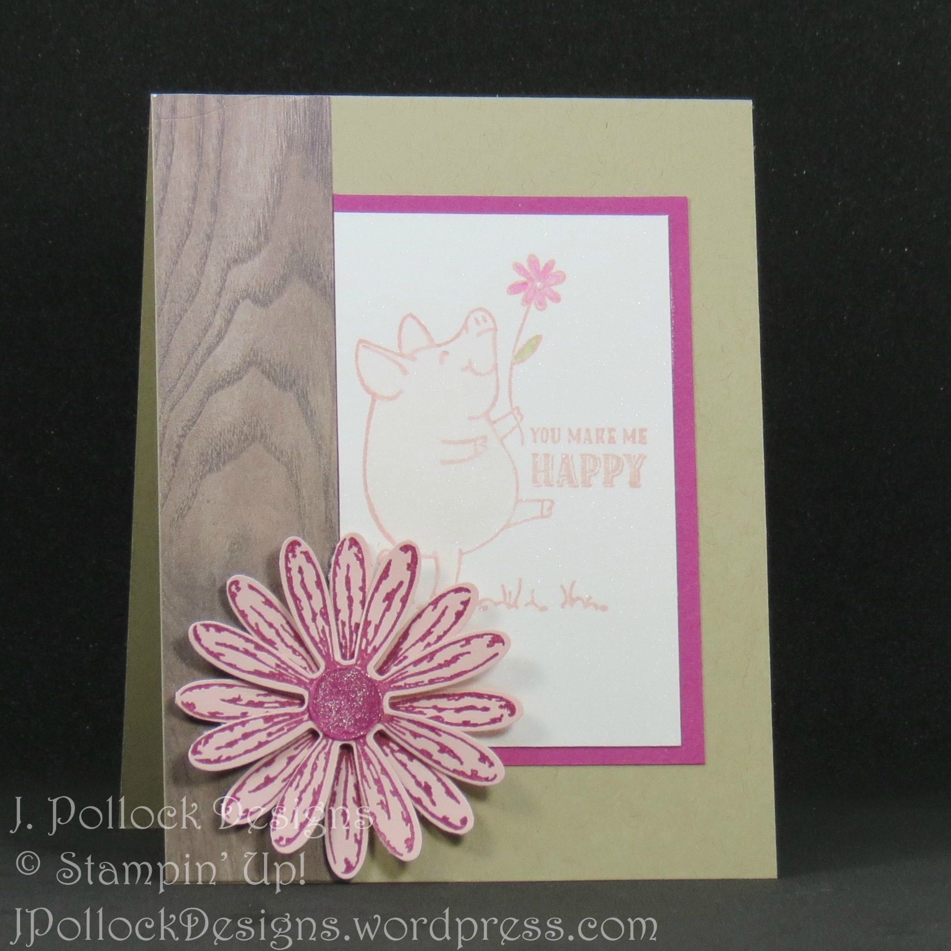J. Pollock Designs - Stampin' Up! – This Little Piggy, Daisy Delight