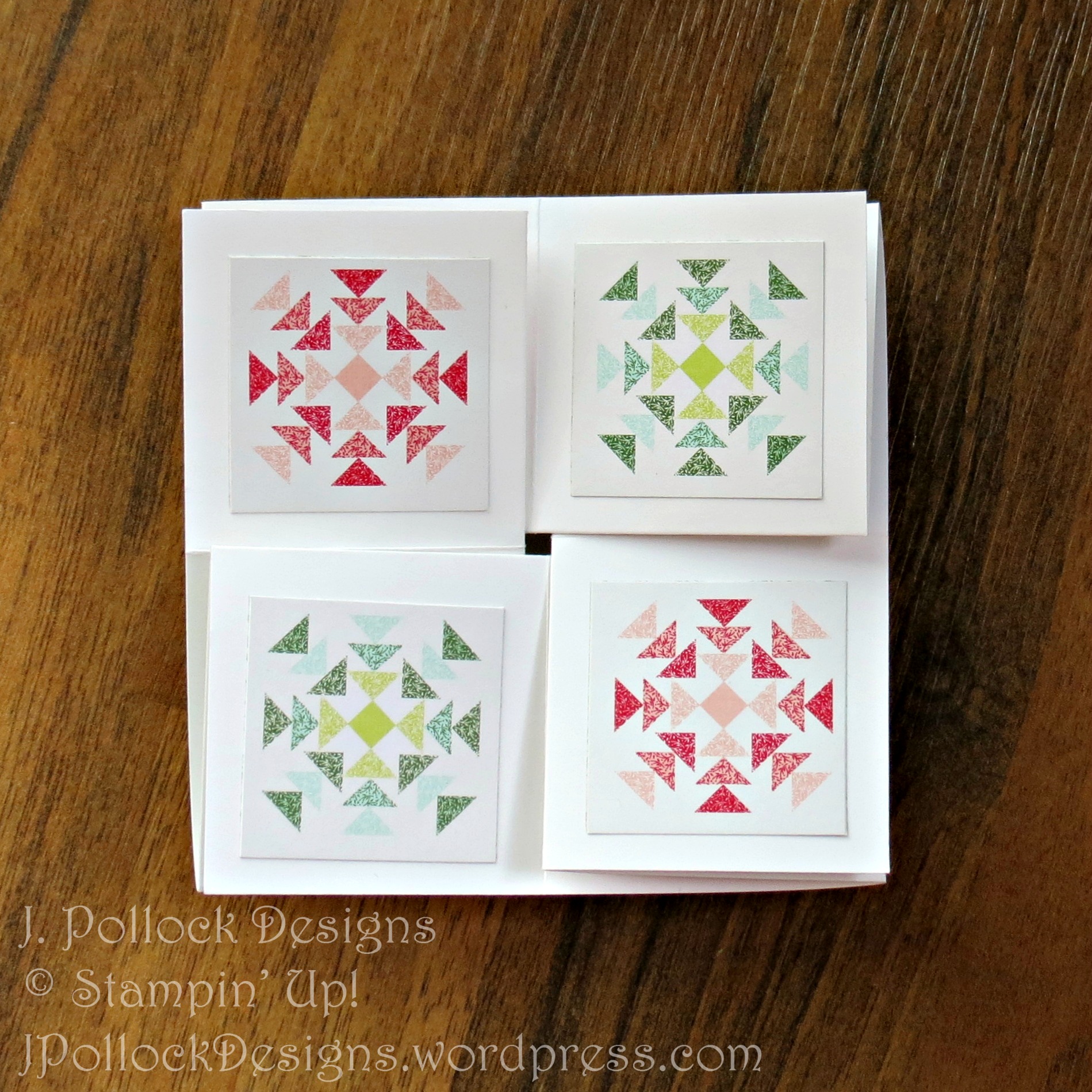 J. Pollock Designs - Stampin' Up! - Quilted Christmas